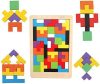 Fa Tetris Stílusú Kirakó Játék, Természetes Faanyagból Gyerekeknek és Felnőtteknek