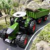 Élethű 42cm-es Farm Traktor Játékkészlet Pótkocsival - Gyerekeknek Szánt Mezőgazdasági Játékmodell