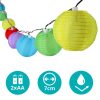 Party lampion, 10 LED-es, elemes