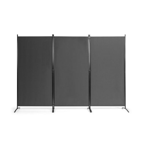 Mobil térelválasztó 260x180cm, szürke