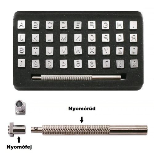 Betűnyomó ABC és Számok Bőrhöz