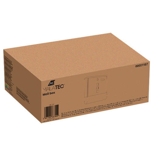 Acél postaláda plexi betekintővel és újságtartóval 