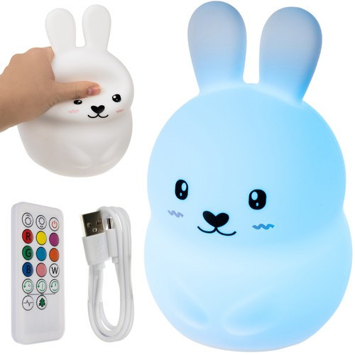 RGB Éjjeli lámpa távirányítóval - nyúl