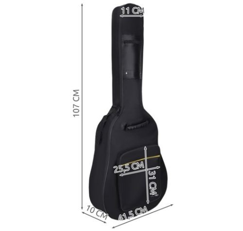 Vízálló gitártok, fekete