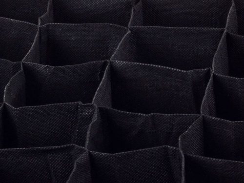 12 rekeszes fiók rendszerező (fekete-rózsaszínű)