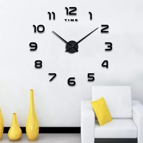 3D hatású DIY falra ragasztható óra