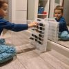 Kisautó tároló doboz, tartódoboz apró játékoknak