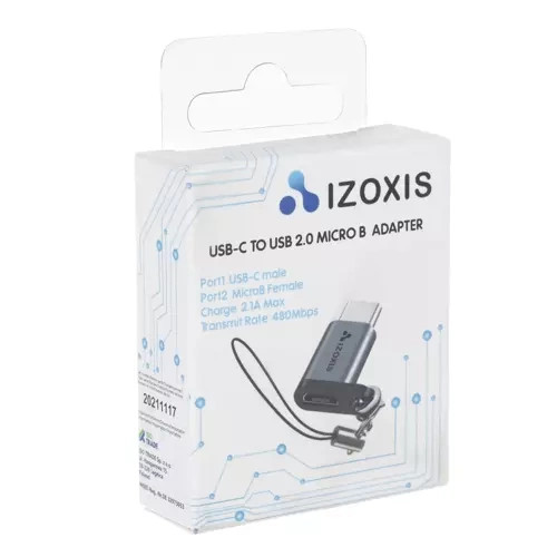 USB-C és MicroUSB (2.0) átalakító adapter - Izoxis