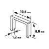 Handy Tűzőkapocs - 1,2 x 10,6 x 8 mm - 1000 db