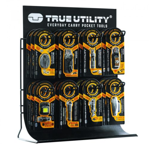 TRUE UTILITY 8 akasztós, pultra helyezhető display