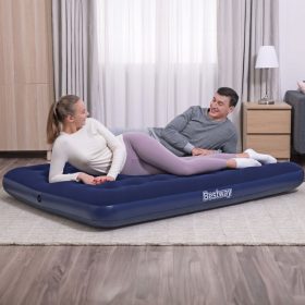   Bestway Felfújható matrac - egyszemélyes, velúr - kék - 191 x 137 x 22 cm