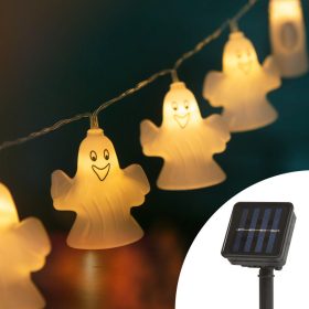   Family LED szolár fényfüzér - szellem - 10 LED - 1,1 méter - melegfehér