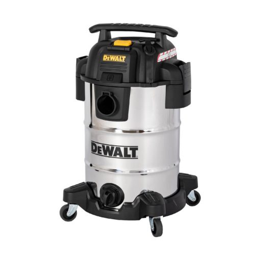 DeWALT DXV30SAPTA száraz-nedves porszívó, rozsdamentes váz, készülékcsatlakozóval, 30 liter, 15 Kpa, 37,8 l/s, 8 tartozék, 1050 