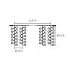 Home DLFC 600/WH LED-es cluster fényfüggöny, 2,7x0,6 m / 600 db hidegfehér LED, állófényű, fehér vezeték, sorolható, kül- és bel