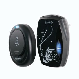   Home DB112AC vezeték nélküli csengő, 100m hatótáv, 36 dallam, többszólamú hangzás, 4 lépcsős hangerő, kék LED visszajelző, 230V-