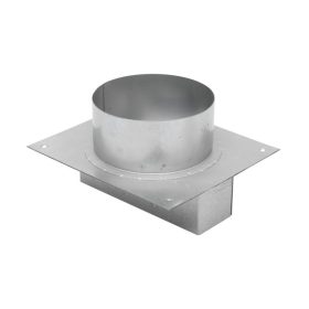   Home KPEHKIV hátsó kivezető idom konyhai páraelszívóhoz, STORM és HURRICANE típusokhoz, horganyzott, Ø117 mm, 160 x 52 mm szögle