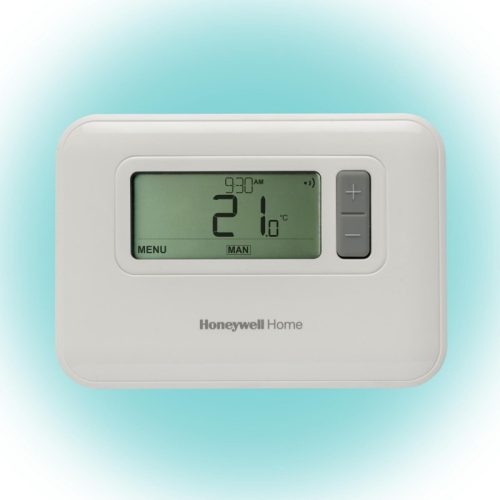 Honeywell Home T3C110AEU programozható szobatermosztát, LCD, időszámítás váltás, 7 napos programozhatóság, extra funkciók, fagyv