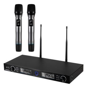  SAL MVN 910 vezeték nélküli mikrofonszett, digitális zajszűrés, 2x100 csatorna, ~140 m hatótáv, UHF frekvenciasáv, rack kompatib