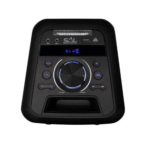 SAL PAR 2200BT hordozható party hangdoboz, 120 W, BT, FM rádió, AUX, MP3 felvétel, automatikus gyorstöltés