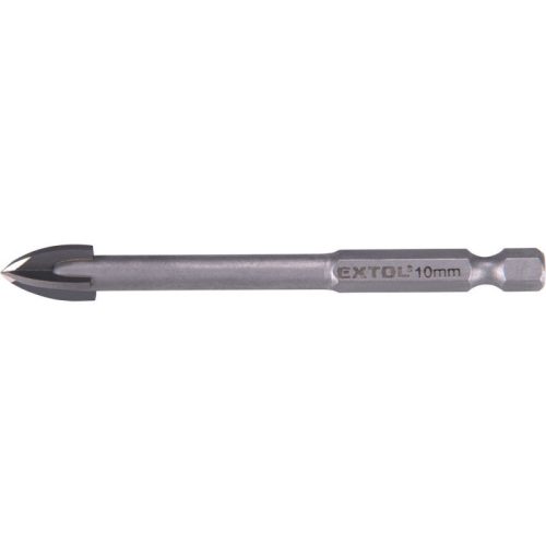 EXTOL PREMIUM fúró üvegre, kerámiára és csempére, keményfém lapkás; 8×85mm, 1/4 hatszög befogás