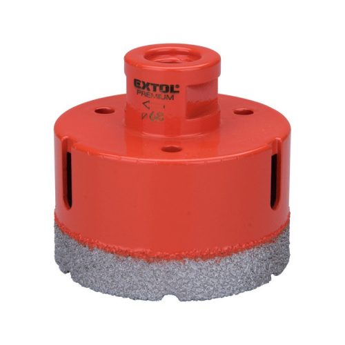 EXTOL PREMIUM körkivágó csempére, gyémánt vágóél; 68mm × M14, sarokcsiszolóba fogható