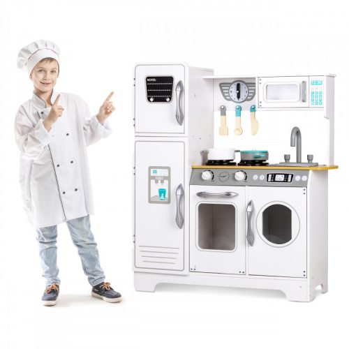 Nagy fehér fa gyermek konyha ECOTOYS-tól