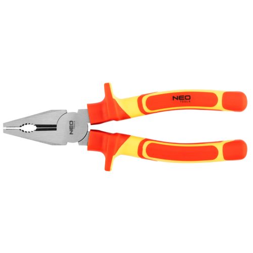 NEO TOOLS Kombinált fogó 1000V, szigetelt, 200MM(8"), CrV, polírozott 25 év garanciával 01-222