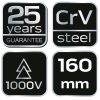 NEO TOOLS Kábelvágó fogó 1000V, szigetelt, 160mm (6"), CrV 25 év garanciával 01-233