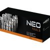 NEO TOOLS Torxkulcs készlet 9db, 1/2", E10 - E25 25 év garanciával 08-649