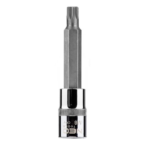 NEO TOOLS Spline dugókulcs 1/2", M8x100mm 25 év garanciával 08-742