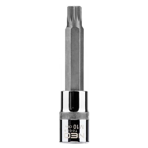 NEO TOOLS Spline dugókulcs 1/2", M10x100mm 25 év garanciával 08-743