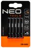 NEO TOOLS Torziós ütvecsavarozó bitek S2, 50mm, T25, 5db 09-585