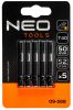 NEO TOOLS Torziós ütvecsavarozó bitek S2, 50mm, T40, 5db 09-588