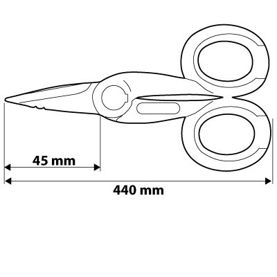 NEO TOOLS KÁBELVÁGÓ OLLÓ 140MM 01-511
