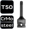 NEO TOOLS Torziós bit ütvecsavarozókhoz 1/2" T50 10-261