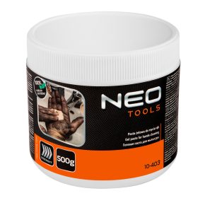   NEO TOOLS Kéztisztító paszta EXTRA erős 500g, ragasztó, gyanta, szilikon, lakk, festék, poliuretán hab, polimer 10-403