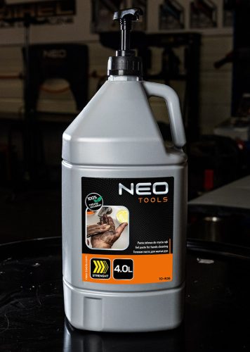 NEO TOOLS Kéztisztító paszta EXTRA erős 4 l, ragasztó, gyanta, szilikon, lakk, festék, poliuretán hab, polimer 10-406