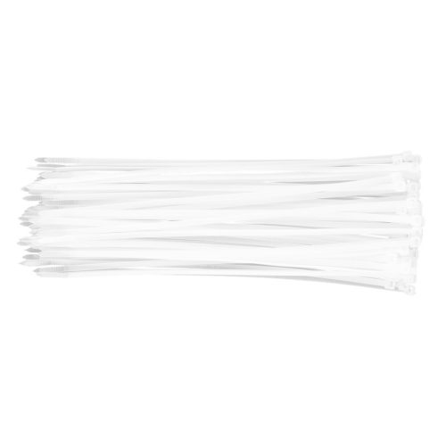 NEO TOOLS KÁBELKÖTEGELŐ, gyorskötöző, 4,8mm x 300mm, fehér, 75db 01-609