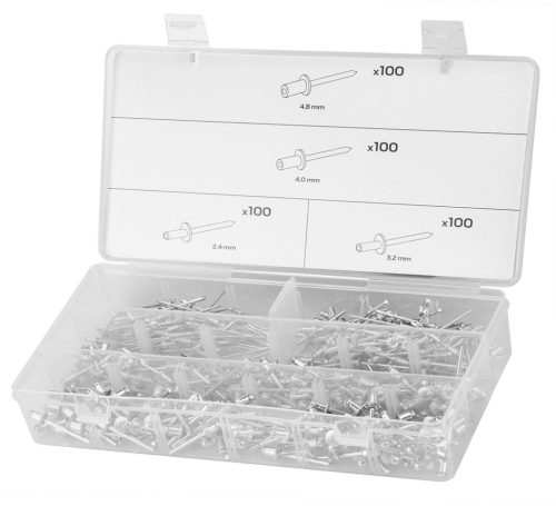 NEO TOOLS Alu popszegecs készlet, 400db 11-970