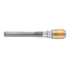   NEO TOOLS Pneumatikus gyorscsatlakozó, tömlővéges, védőrugós 6mm 12-601