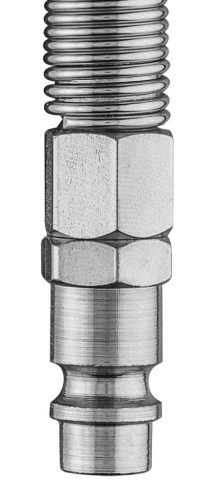 NEO TOOLS Pneumatikus gyorscsatlakozó ellendarab, 6mm tömlővéges, védőrugós 12-605