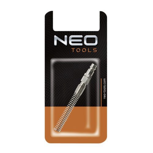 NEO TOOLS Pneumatikus gyorscsatlakozó ellendarab, 6mm tömlővéges, védőrugós 12-605