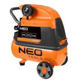   NEO TOOLS Kompresszor, 24L, olajkenésű, 135L/perc 3 év garanciával 12K023