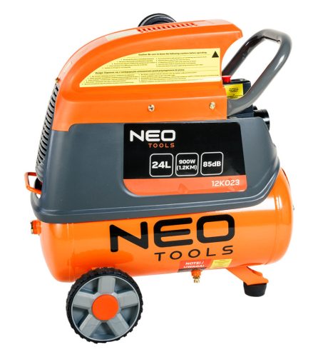 NEO TOOLS Kompresszor, 24L, olajkenésű, 135L/perc 3 év garanciával 12K023