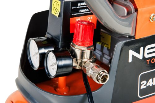 NEO TOOLS Kompresszor, 24L, olajkenésű, 135L/perc 3 év garanciával 12K023