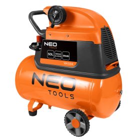   NEO TOOLS Kompresszor, 50L, olajkenésű, 169L/perc 3 év garanciával 12K024