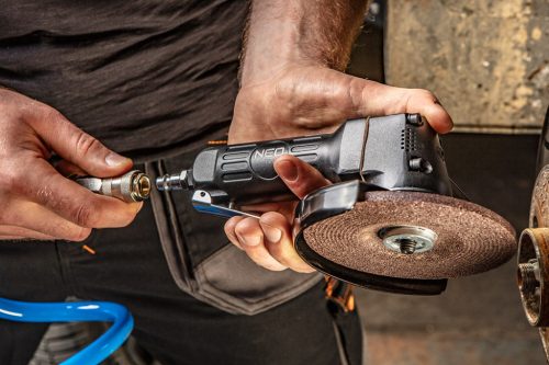 NEO TOOLS Pneumatikus sarokcsiszoló 125mm, 10000rpm 2 év garanciával 14-508