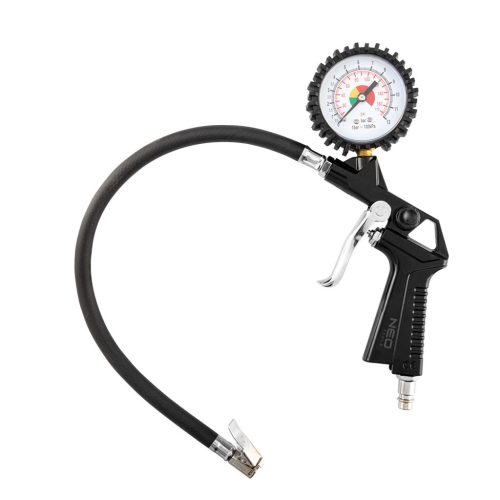 NEO TOOLS Pneumatikus kerékfúvó pisztoly, nyomásmérővel 63mm 14-714