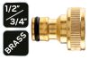 NEO TOOLS Csapcsatlakozó 1/2"- 3/4", réz 15-746
