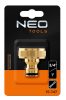 NEO TOOLS Csapcsatlakozó 3/4"- 1", réz 15-747